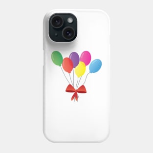 balloon bouquet - balloons set with red ribbon - cute and colorfull Phone Case