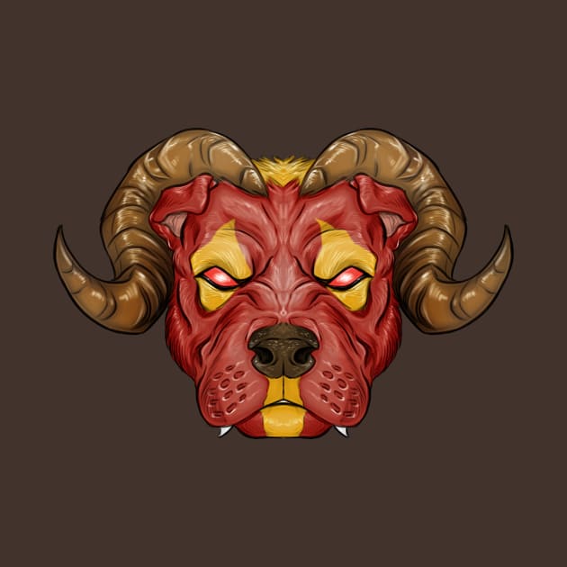 Hellhound head 1 by Furia And Mimma