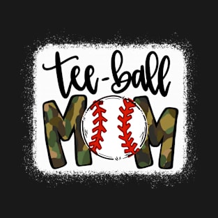 Tee Ball Mom Camouflage Christmas T-Shirt