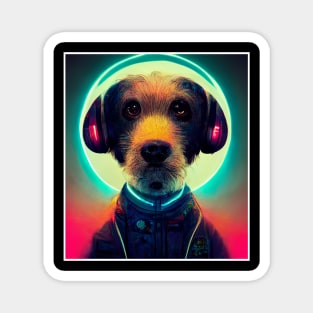 cute dog dj Magnet