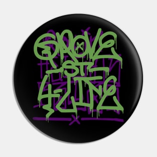 Grove Street Graffiti Drip over Ballas Pin