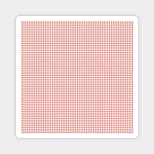 Terracotta gingham check Magnet