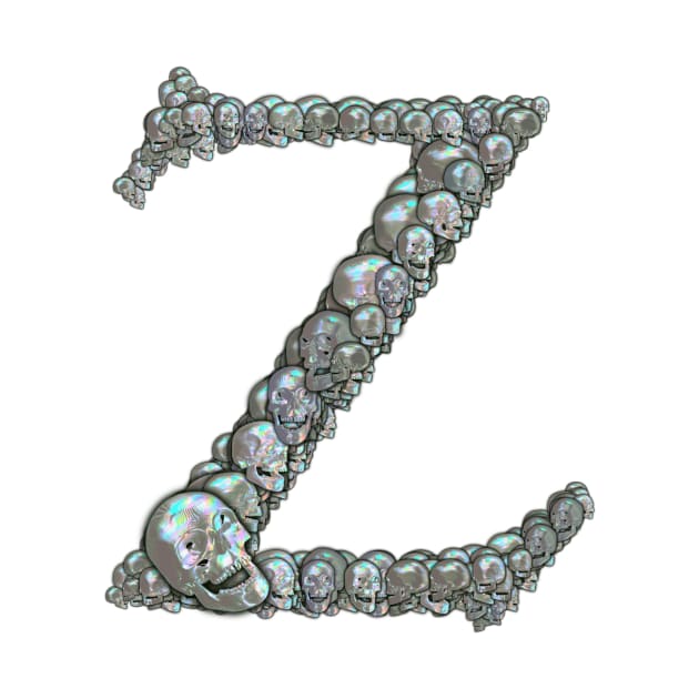 Skull Alphabet Z by dinaaaaaah