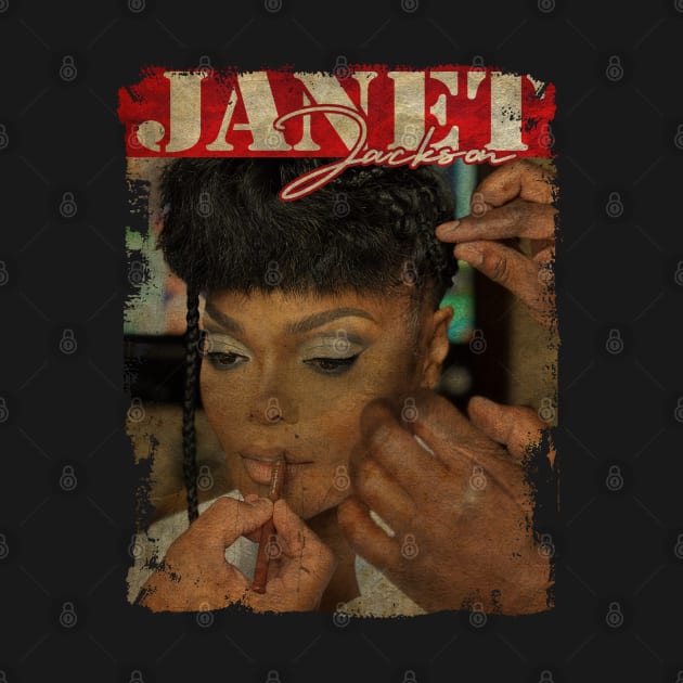 TEXTURE ART- JANET JACKSON 70S 5 by ZiziVintage