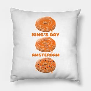 Kings day amsterdam Pillow