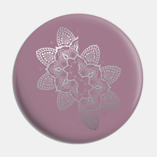 split flower mandala on cassis rose background Pin by Blacklinesw9