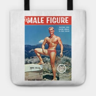 The MALE FIGURE feat Mike Sill - Vintage Physique Muscle Male Model Magazine Cover Tote