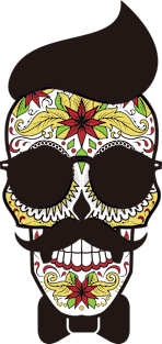 Calavera Skull V Magnet