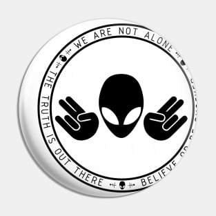 Shocking Alien Pin