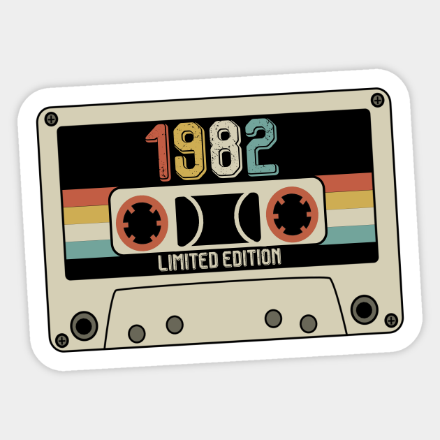 1982 - Limited Edition - Vintage Style - 1982 - Sticker | TeePublic