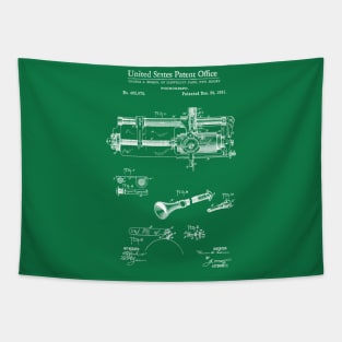 Edison Phonograph Patent 1891 Tapestry