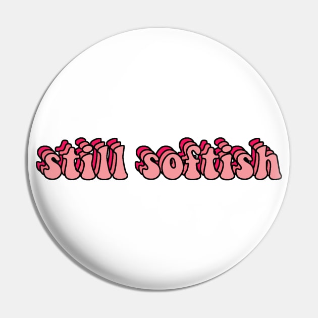 Tiktok Pink Still Softish Gradient Design Pin by Lauren Cude