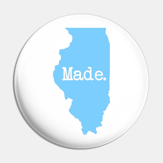 Illinois Made IL Blue Pin by mindofstate