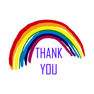 Rainbow , Thank You Rainbow Support NHS and Keyworkers Gifts for Nurses and Doctors T-Shirt