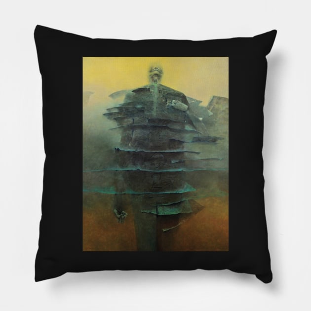 Beksinski Pillow by QualityArtFirst