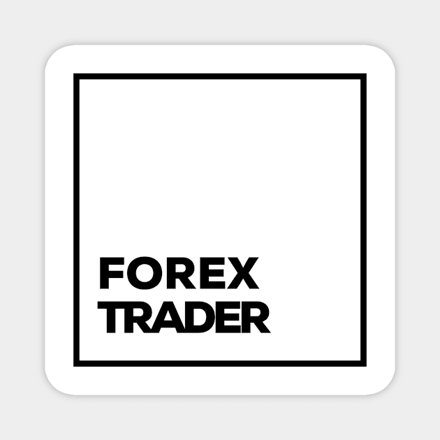 Forex trader Square Box Magnet by NikiRaak Designs
