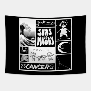 CANCER ZODIAC SIGN CHART Tapestry