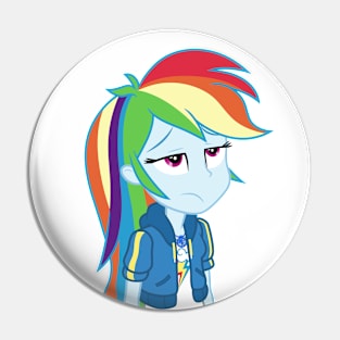 Annoyed Rainbow Dash Pin