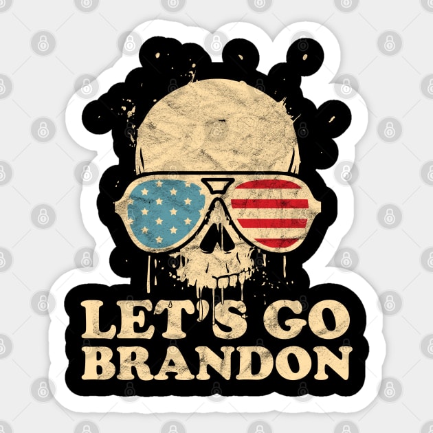 Let’s Go Brandon American Flag Decal