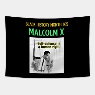 Malcolm X Self-Defense Tapestry