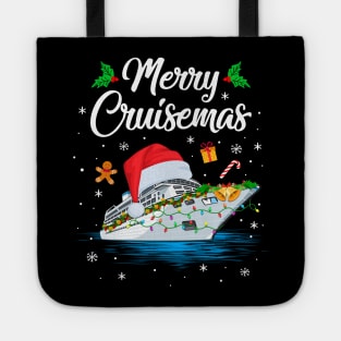 Merry Cruisemas Christmas Family Santa Reindeer Cruise Ship Tote