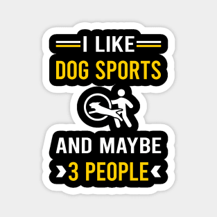 3 People Dog Sport Magnet