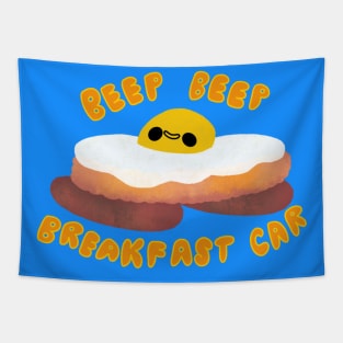 Beep Beep Breakfast Car Tapestry