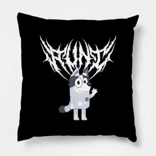 Death Metal Bluey Aunt Pillow