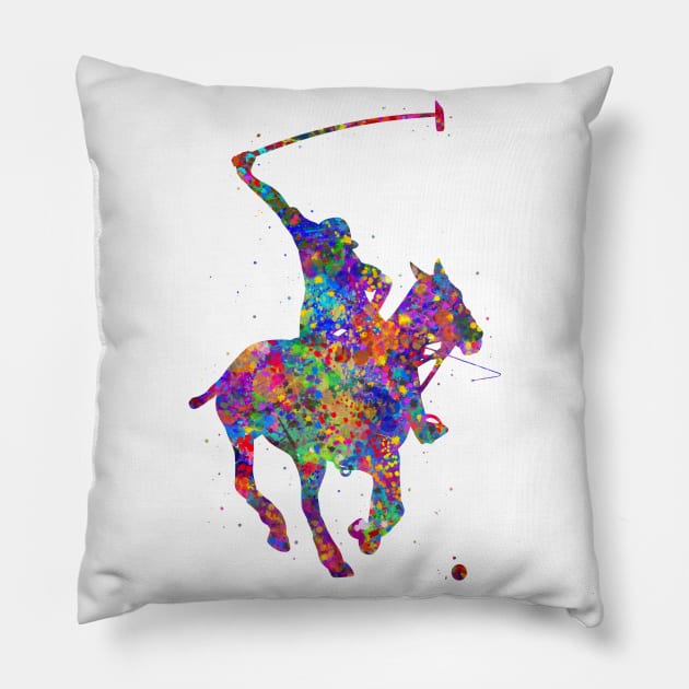 Polo sport Pillow by Yahya Art