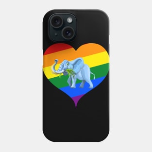 baby elephant in heart Phone Case