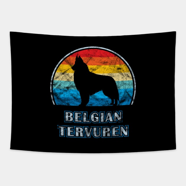 Belgian Tervuren Vintage Design Dog Tapestry by millersye