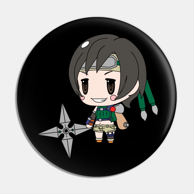 Cute Yuffie Pin by JamesCMarshall