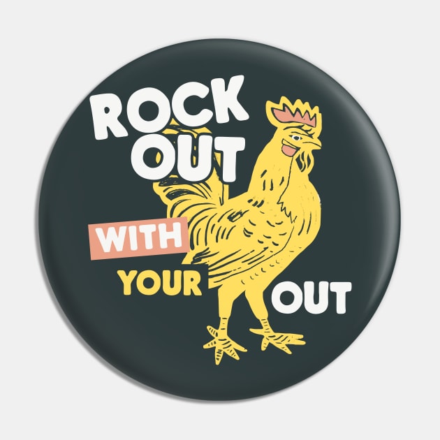 Musical Rooster Pin by machmigo