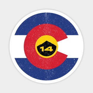 Colorado 14er Flag Roundel Magnet