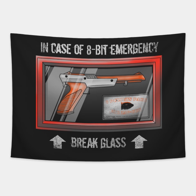 8-bit Emergency Tapestry by salvatrane