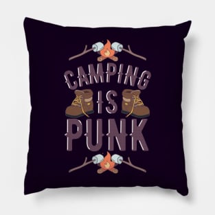 Camping is Punk Pillow