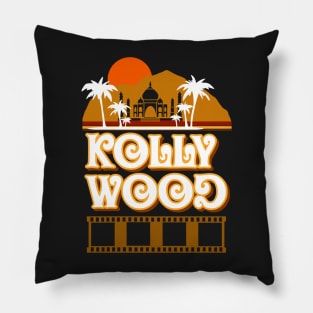 Retro Kollywood Tamil Movie Vintage Aesthetic Pillow