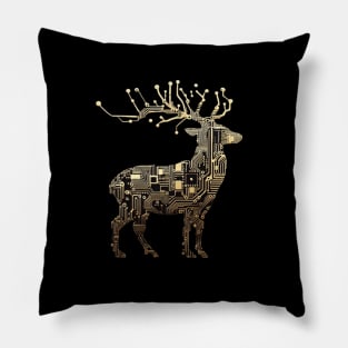 Motherboard Reindeer Pillow