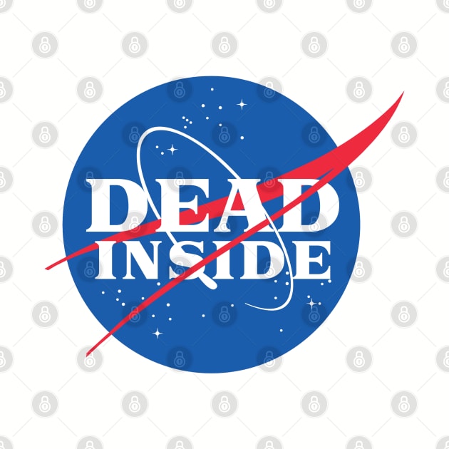 DEAD INSIDE - Nasa Parody Logo Design by DankFutura