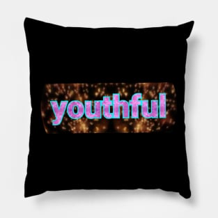 youthful beautyful text art art design Pillow