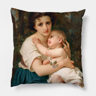 Thoughts of the Future by Hugues Merle Pillow