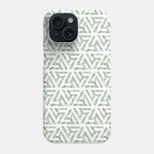 Sea glass - green triskelion Phone Case