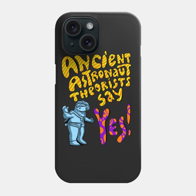 Ancient Aliens, Ancient astronaut Phone Case by HelenaCooper