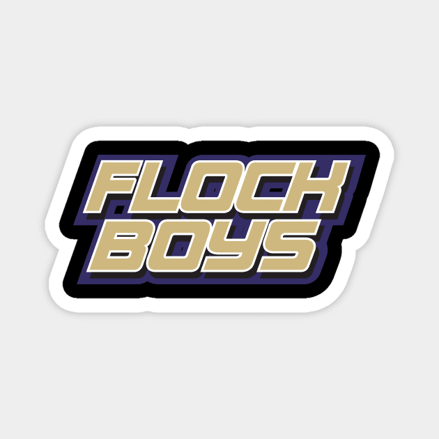 Flock Boys Baltimore Ravens Magnet by stayfrostybro