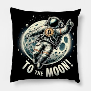 To the moon! - Bitcoin Pillow