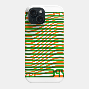 Type Wave (Green Orange) Phone Case