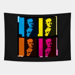 WILLIAM BLAKE - POET - Colourful, pop art style design Tapestry