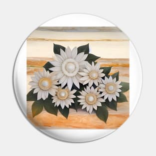 Daisies with Pearl Centers Pin