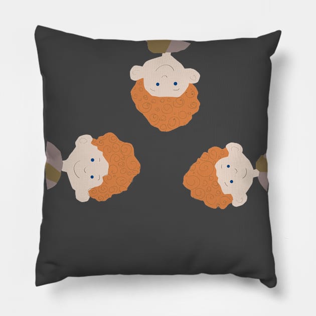 Triplets Pillow by nomadearthdesign