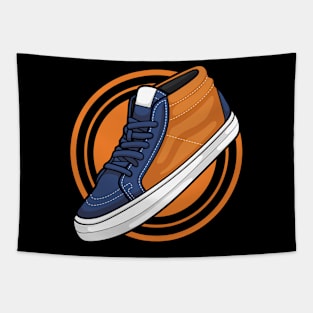 Skate Grosso Mid Navy Orange Sneaker Tapestry